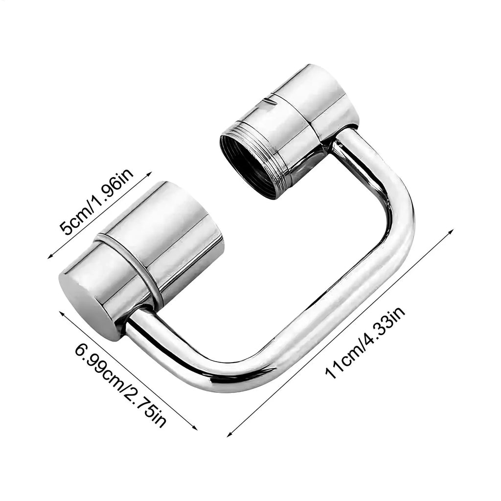 Rotating Faucet Aerator Extender – Swivel, Splash-Free, Universal