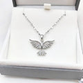 Phoenix Pendant Necklace | Copper Zircon Clavicle Chain Pendant Necklace Nixie silver-2