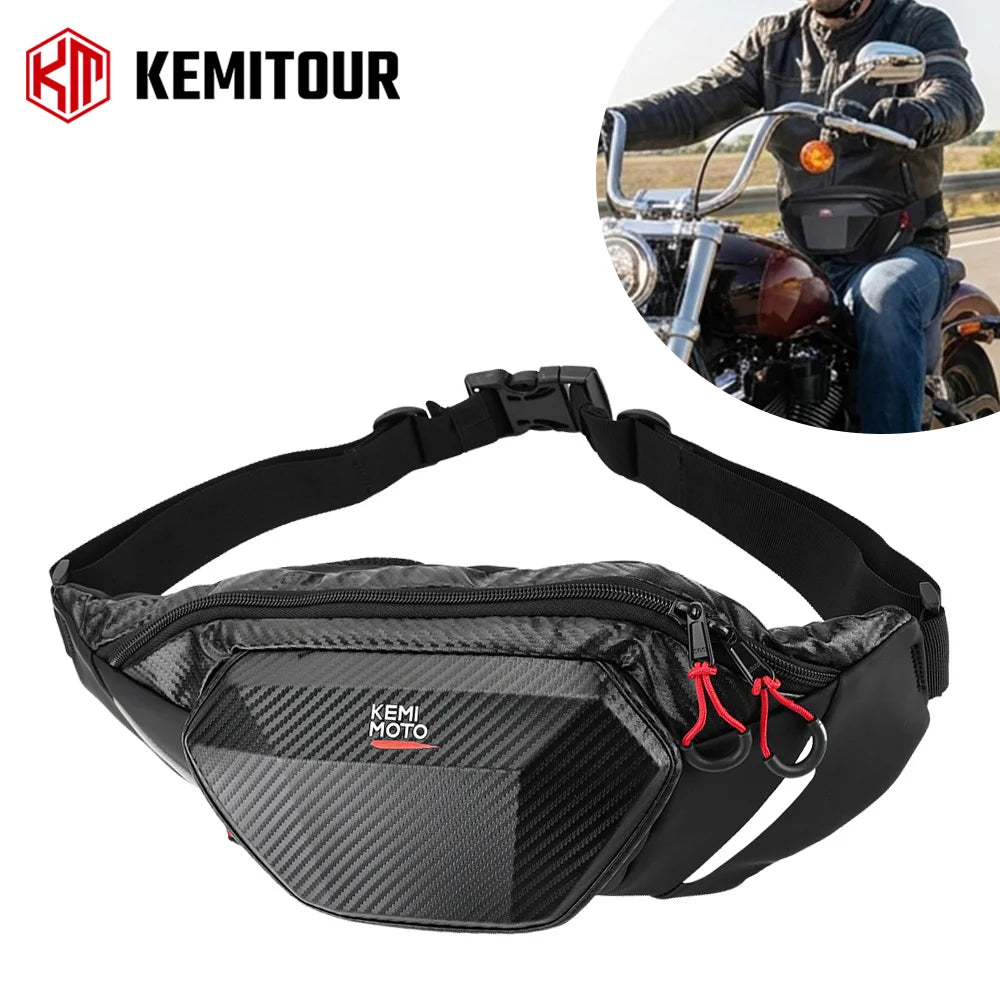 KEMITOUR EVA Waterproof Motorcycle Waist & Leg Bag Fanny Pack Motorcycle Waist Bag Nixie