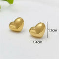 Heart Stud Earrings – 14K Gold Plated Stainless Steel | Women Stud Earrings Nixie Xl2027-1