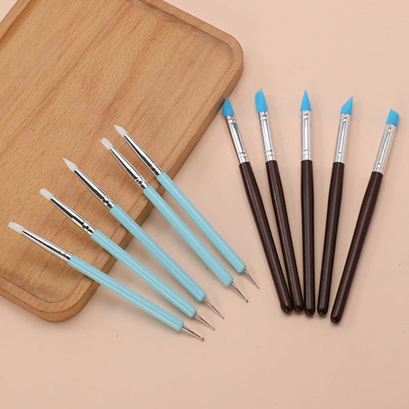 5-Piece Silicone Clay Sculpting Tools – Pottery & Nail Art Set Clay Sculpting Tools Nixie