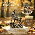 Metal Zodiac Goat Statue – Feng Shui Tabletop Ornament Decorative Figurine Nixie Default Title