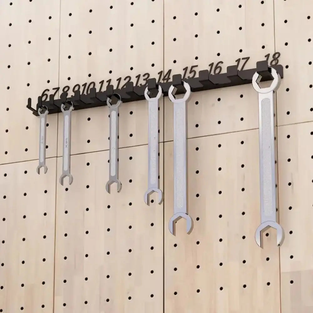 Wall-Mounted Wrench Sorting Rack | Cast Iron Tool Storage