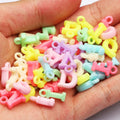 Mixed Acrylic Letter Beads 50/100/200Pcs – DIY Jewelry Making Alphabet Craft Beads Nixie 1 Candy Color 100pcs