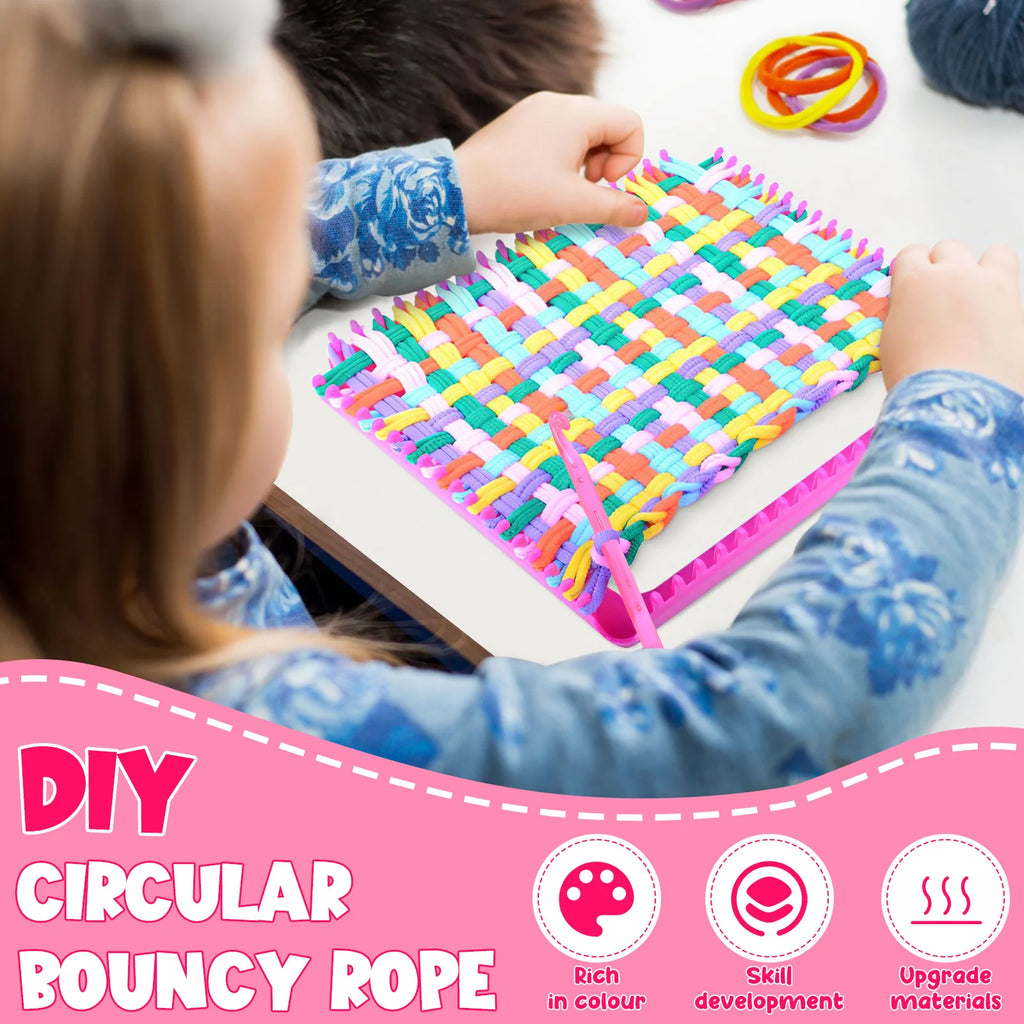 Elastic Loom Bands Refill Kit – 1000pcs DIY Weaving Set DIY Craft Weaving Kit Nixie