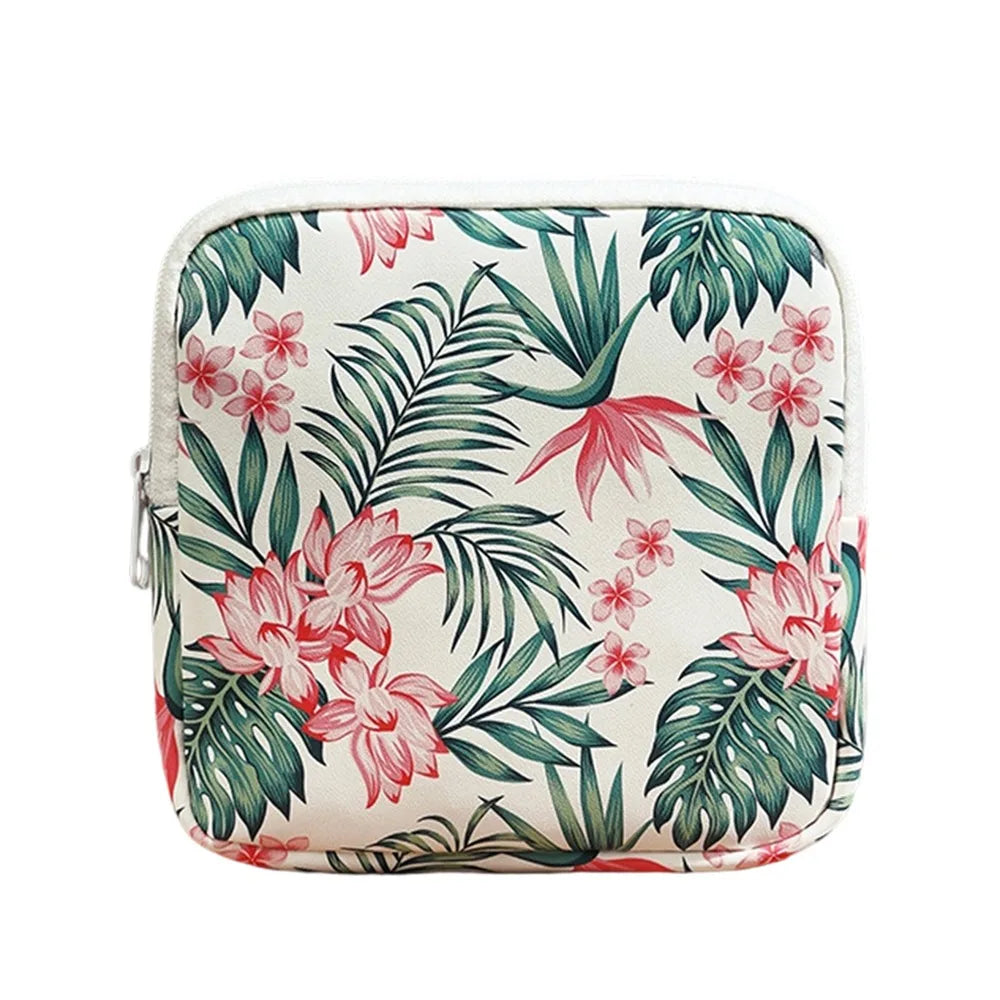 Zipper Pouch Sanitary Pads Bag Multipurpose Travel Coin Purse Storage Pouch Nixie Style 5