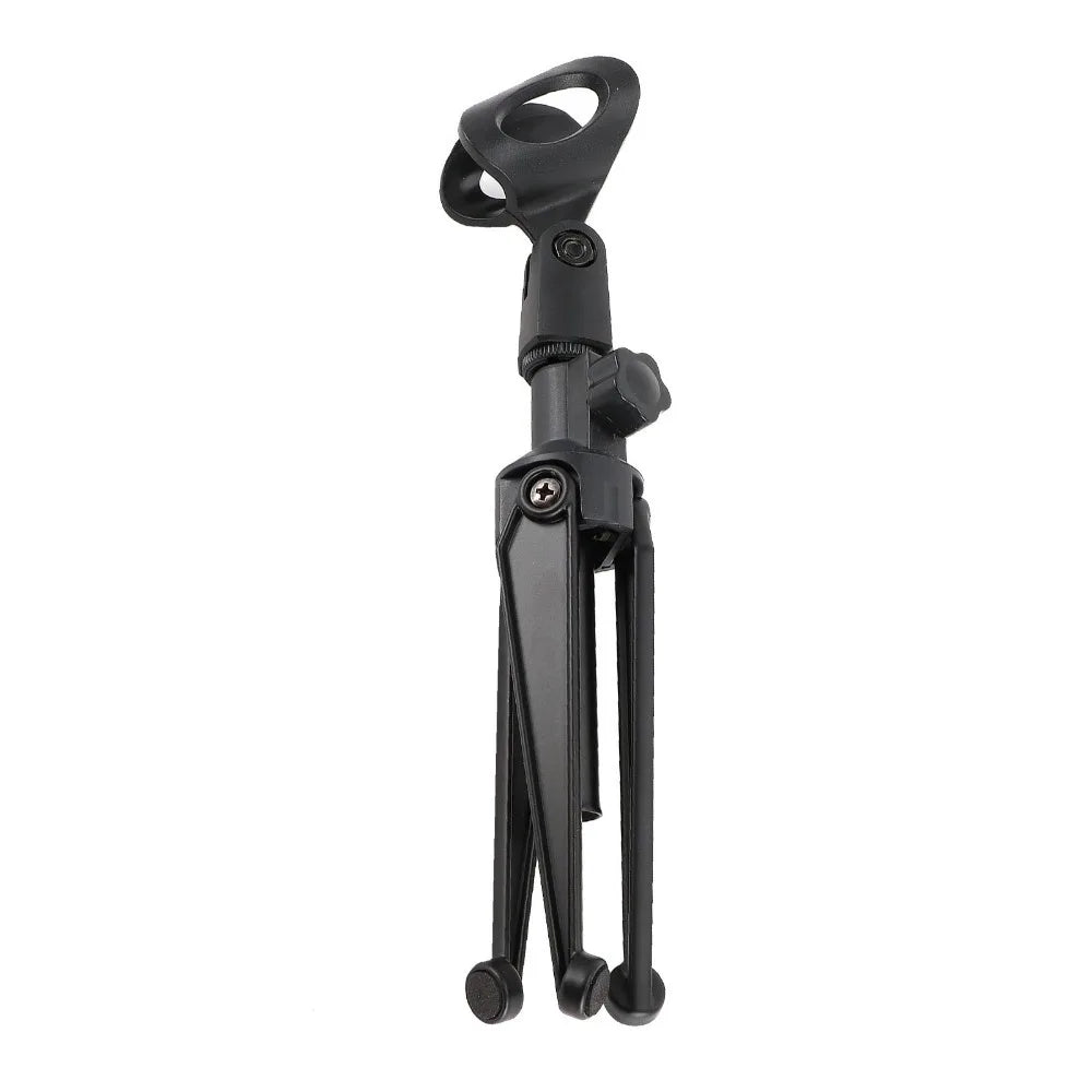 Height Adjustable Desktop Microphone Stand with Mic Clip