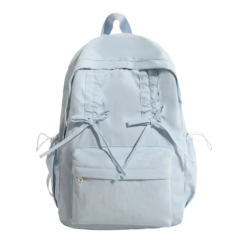 Drawstring Bow Backpack for Women – Lightweight Travel & School Bag Women's Backpack Nixie