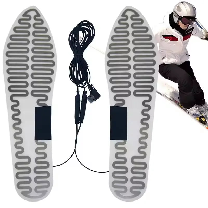USB Heated Insoles 10W Electric Foot Warmer – Men & Women Heated Shoe Insoles Nixie