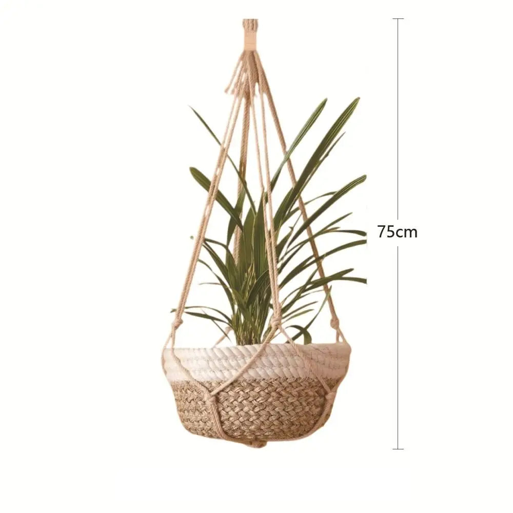 Macrame Plant Hanger Cotton Rope – Indoor & Balcony Décor Macrame Plant Hanger Nixie