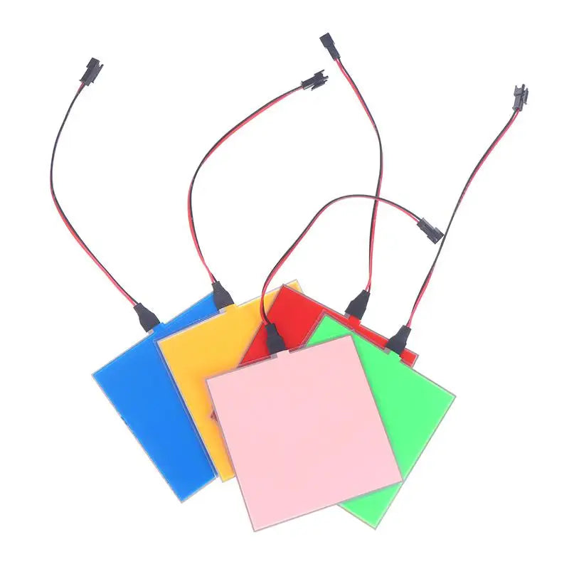 EL Flexible Electroluminescent Sheet 10x10cm Cuttable DIY 12V