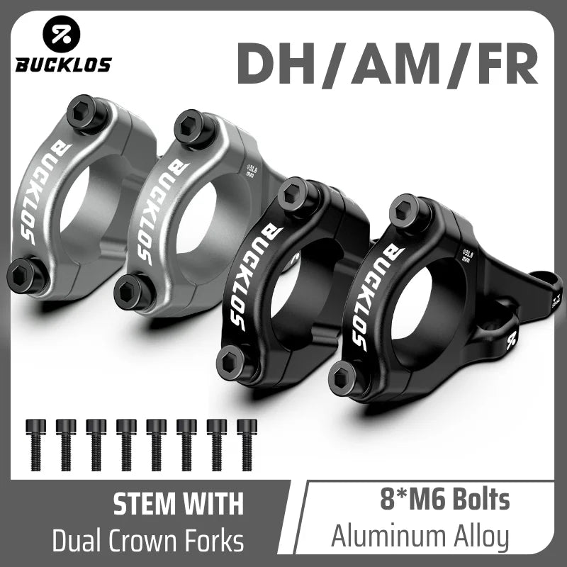 BUCKLOS MTB Direct Mount Stem CNC 6061 Alloy 31.8/35mm DH/AM MTB Bike Stem Nixie