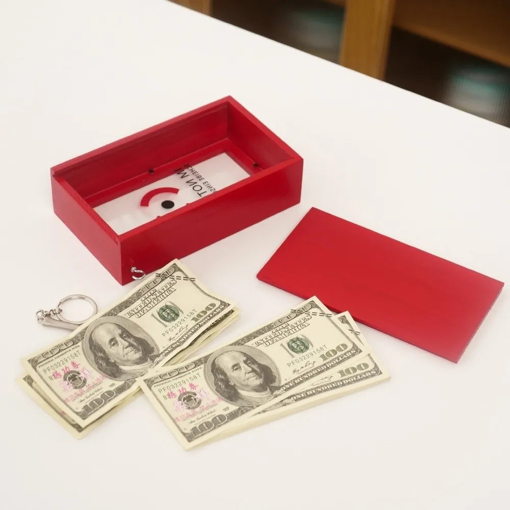 Break In Case of Emergency Wooden Gift Box with Hammer Novelty Gift Box Nixie