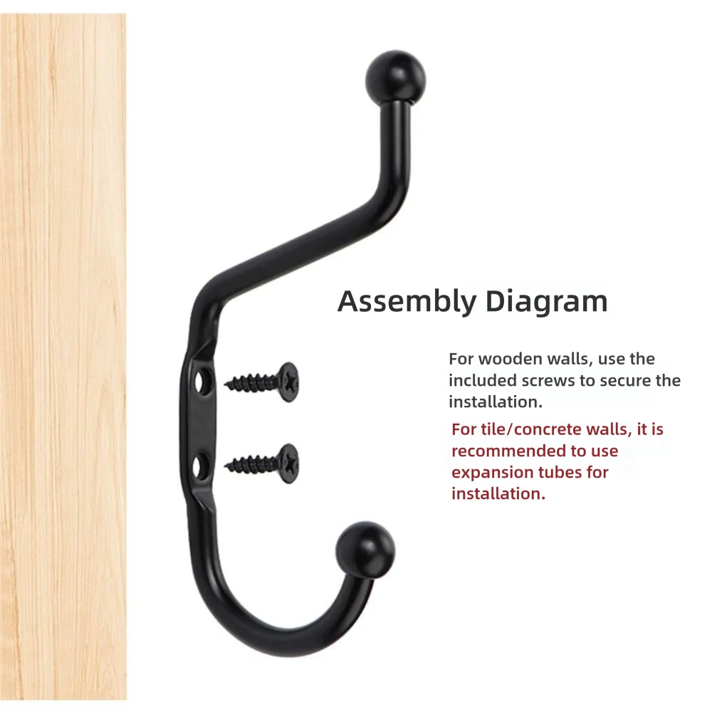 Vintage Zinc Alloy Wall Hooks Set – Coat, Towel & Key Hanger Wall Hook Set Nixie