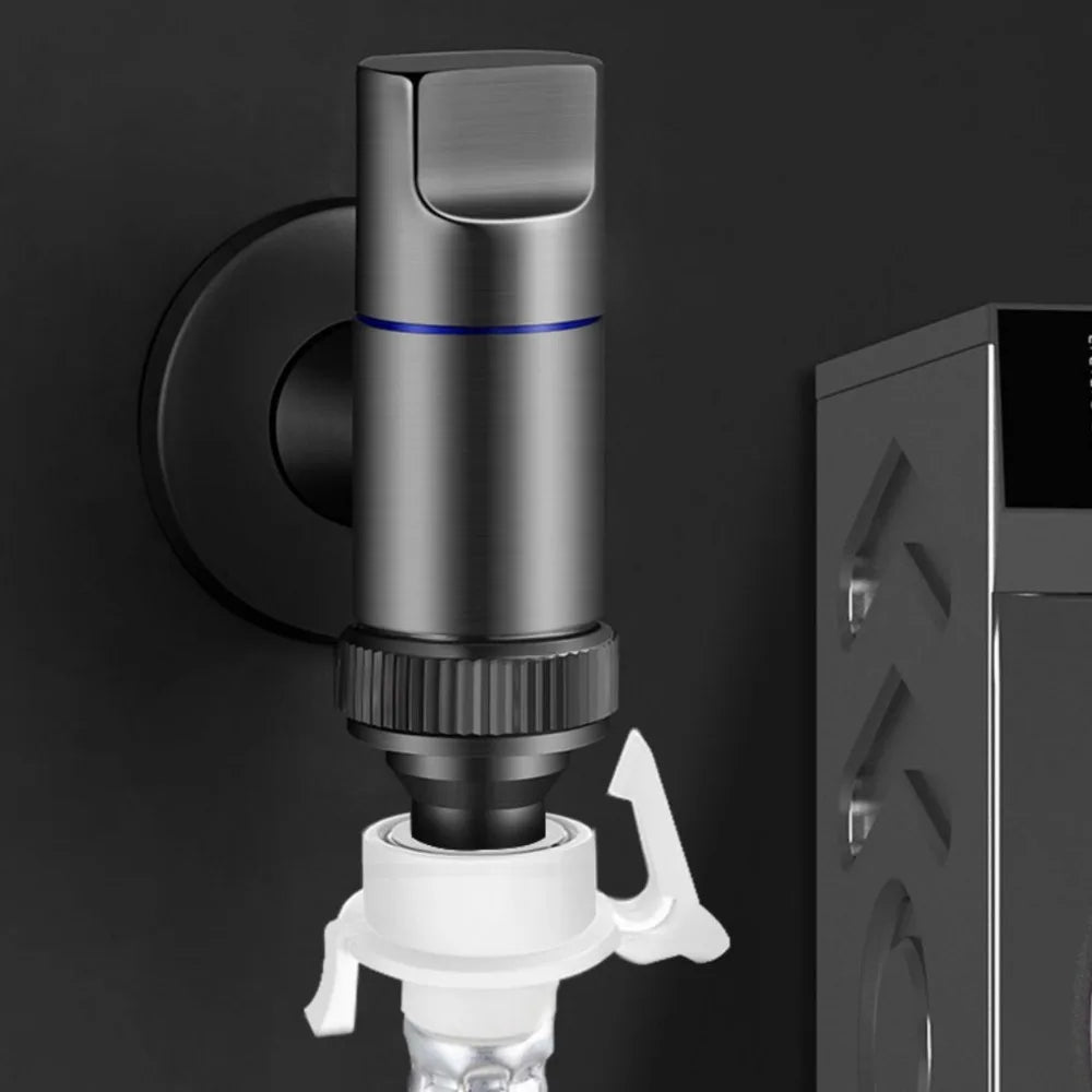 Wall-Mounted Stainless Steel Washing Machine Faucet Valve G1/2 Angle Valve Faucet Nixie
