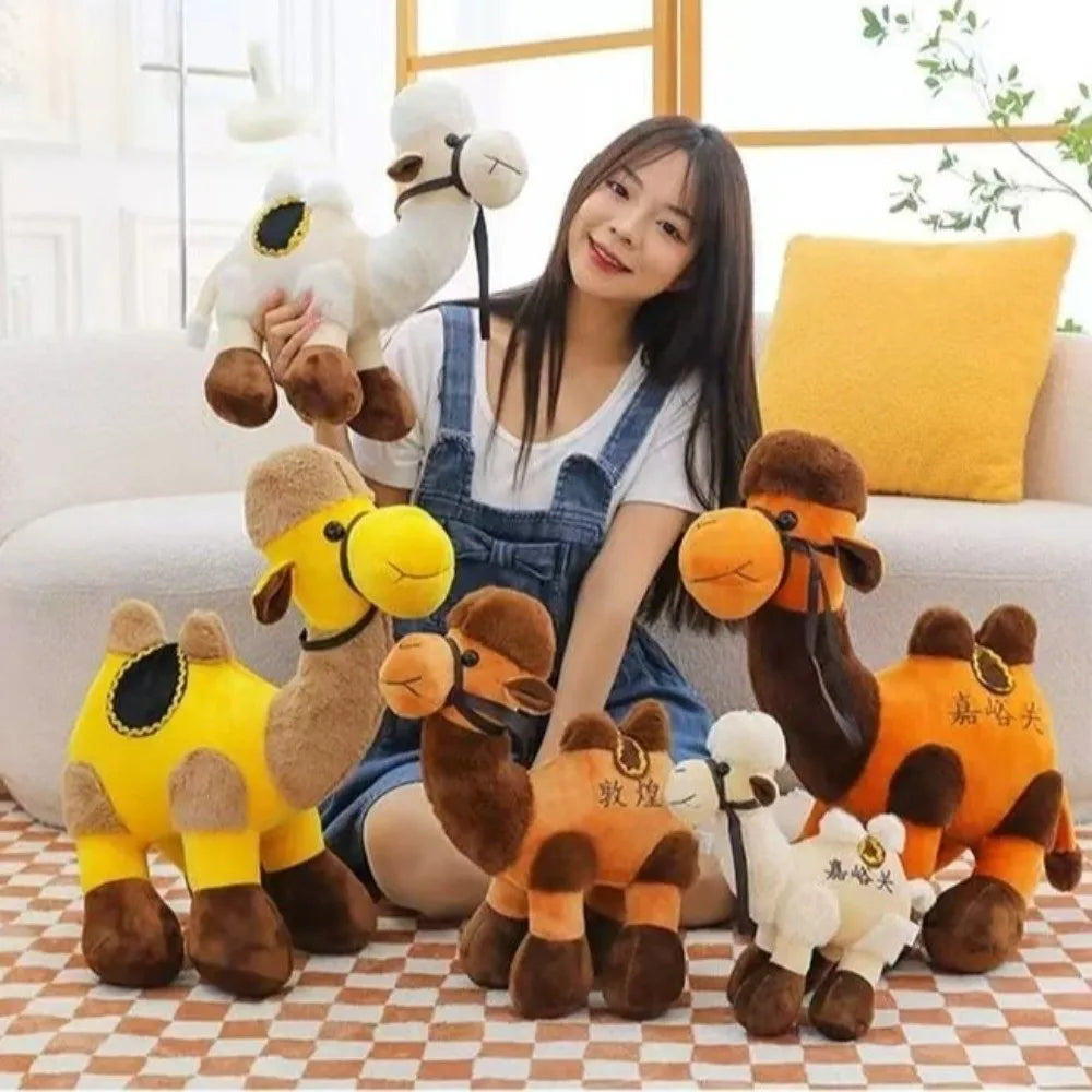 30cm Double Hump Plush Camel Stuffed Animal Toy with Saddle Plush Stuffed Animal Nixie