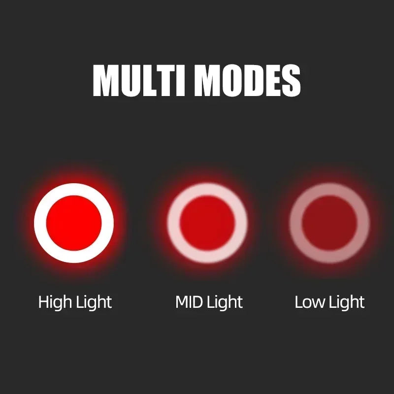 LED Bicycle Tail Light USB Rechargeable Waterproof Bike Rear Lamp Bicycle Tail Light Nixie