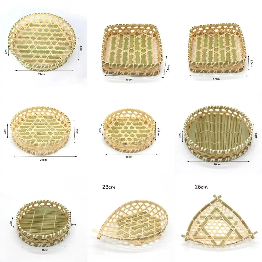 Miniature Woven Bamboo Basket – 1:12 & 1:6 Dollhouse Decor Dollhouse Miniature Nixie
