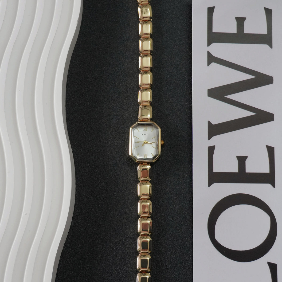 Gold Casual Quartz Watch – Stainless Steel Band | Naidu Fashion Quartz Watch Nixie