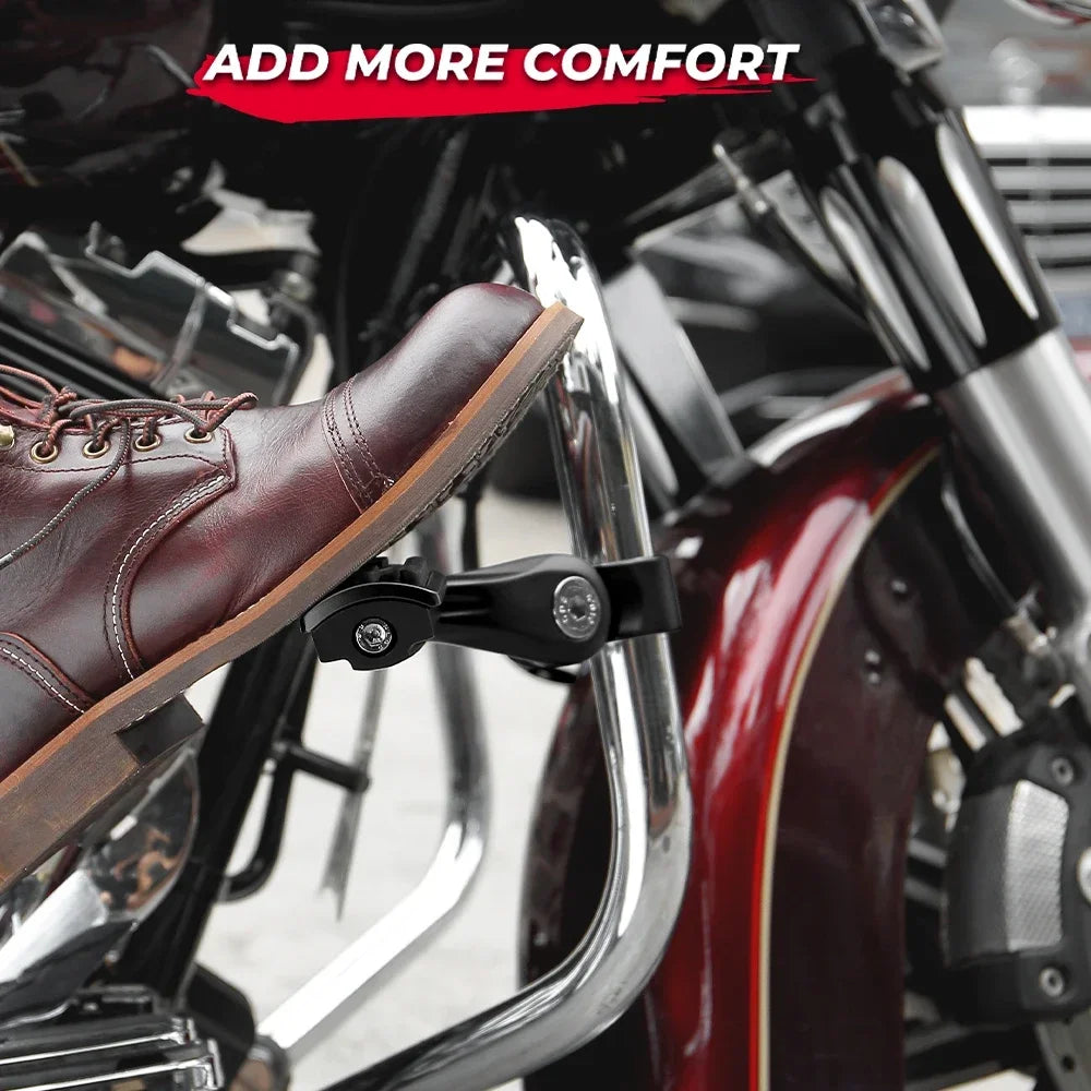 Motorcycle Highway Pegs 1.25" Engine Guard Bar Footpegs – Touring Motorcycle Highway Pegs Nixie