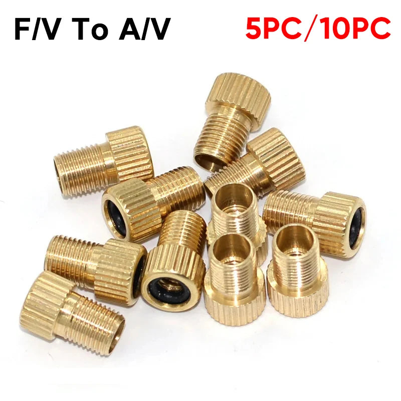 Presta to Schrader Valve Adapter for MTB & Road Bikes 5/10 Pcs Bike Valve Adapter Nixie