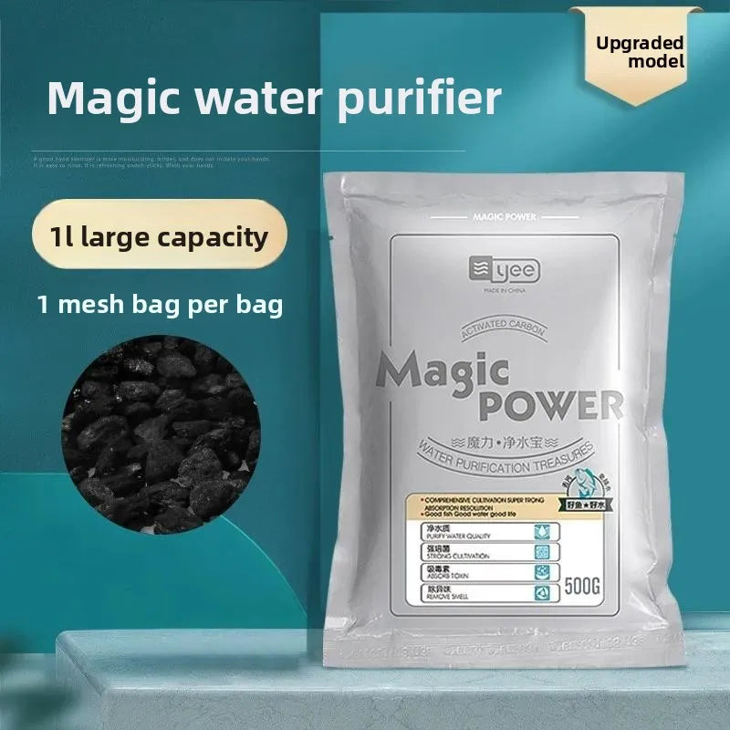 Coconut Shell Activated Carbon Filter Media for Fish Tank – 1L