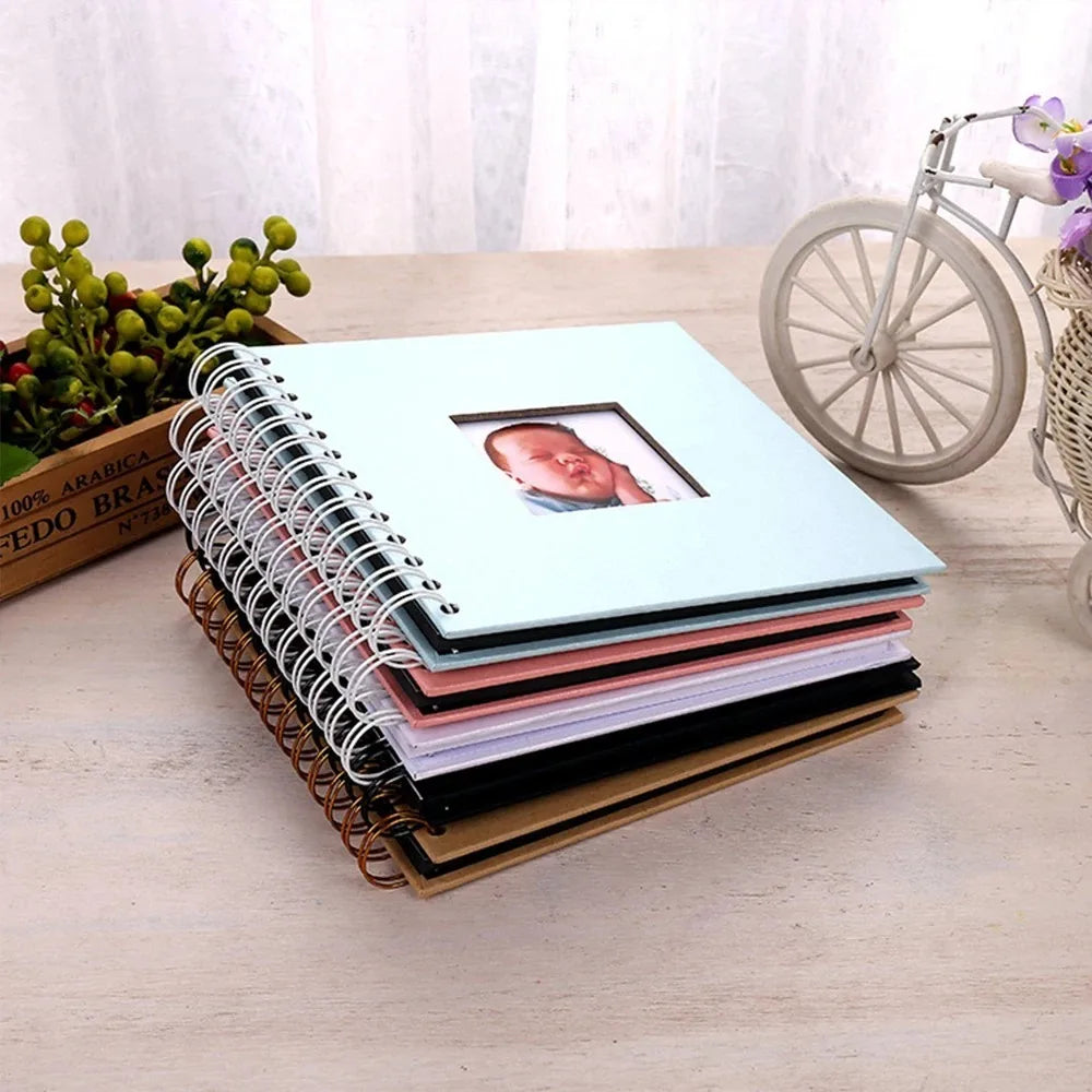 6 Inch Scrapbook Photo Album – 20 Pages, Window Cover