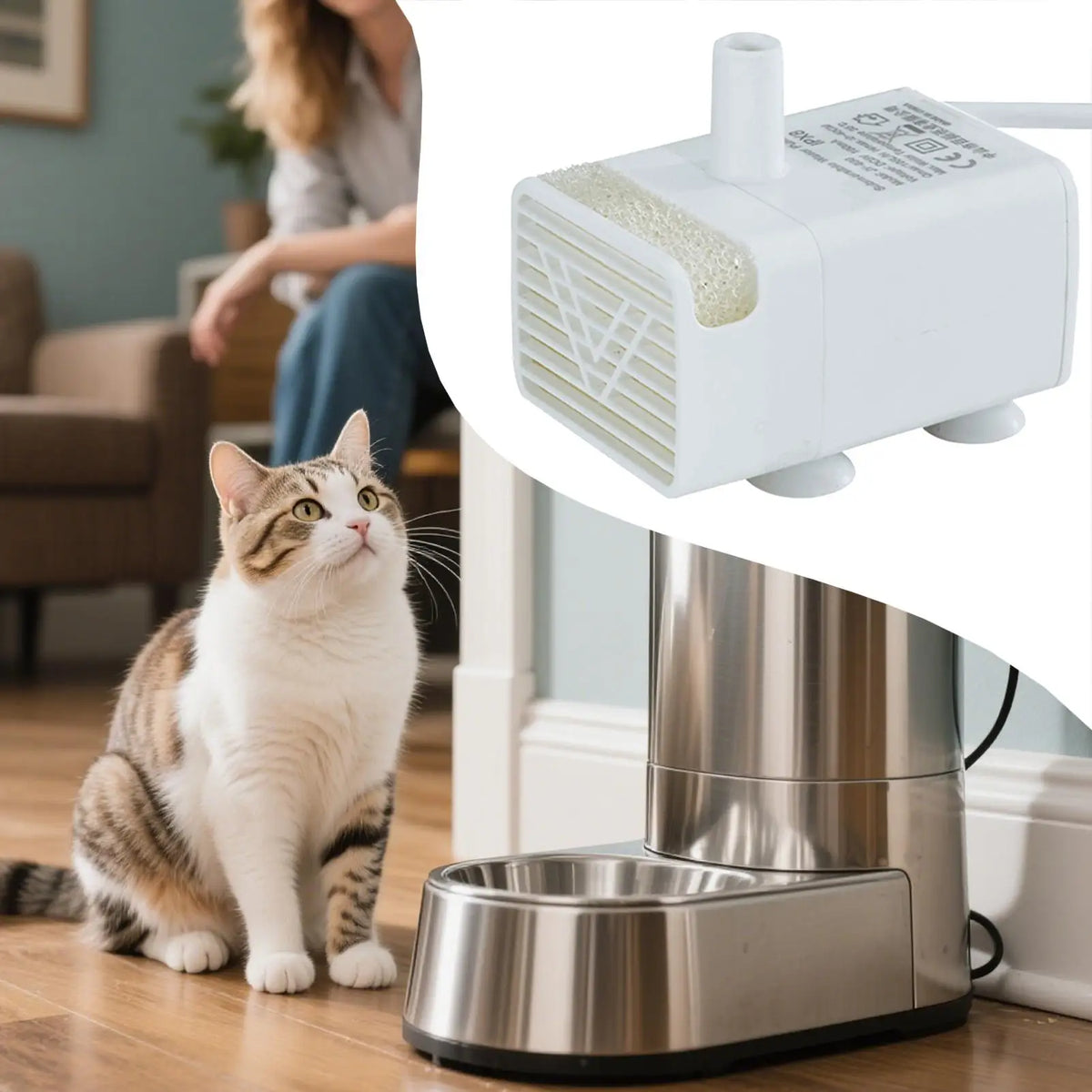 Quiet Pet Cat Water Fountain Pump Replacement – USB Pet Fountain Pump Nixie