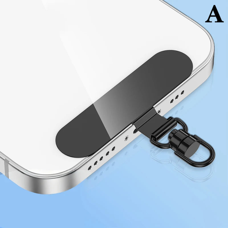 Steel Phone Lanyard Patch Clip – Anti-Drop Metal Strap Tab