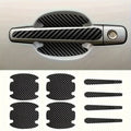 8PCS Car Door Handle Bowl Scratch-Proof Protective Sticker Film Car Door Protector Nixie black