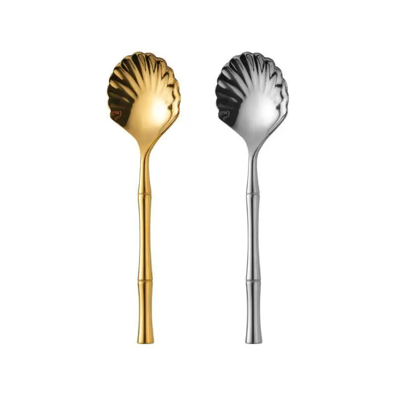 Seashell Stainless Steel Dessert Spoon | Tea & Coffee Stirrer Gift Dessert Spoon Nixie