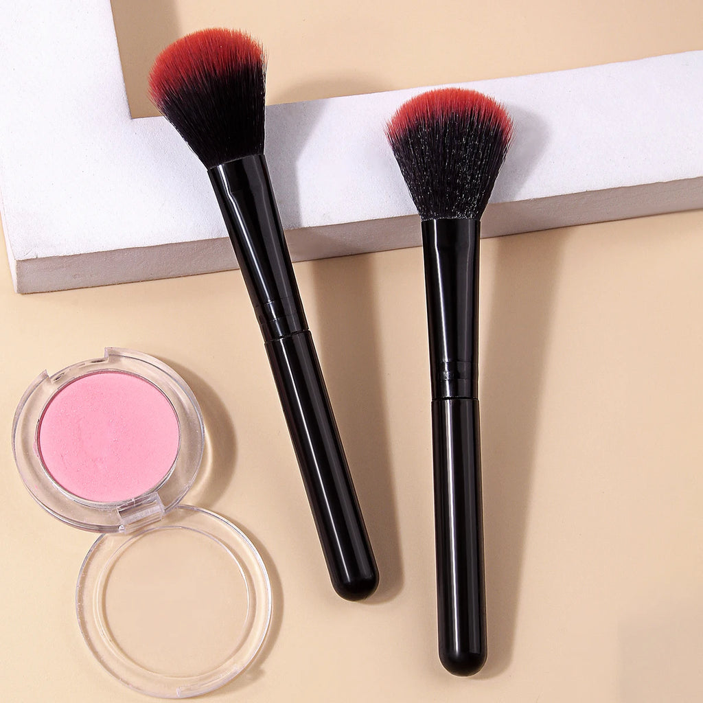 2Pcs Blush Brush Set – Highlighter & Contour Face Brushes Makeup Brush Set Nixie Default Title