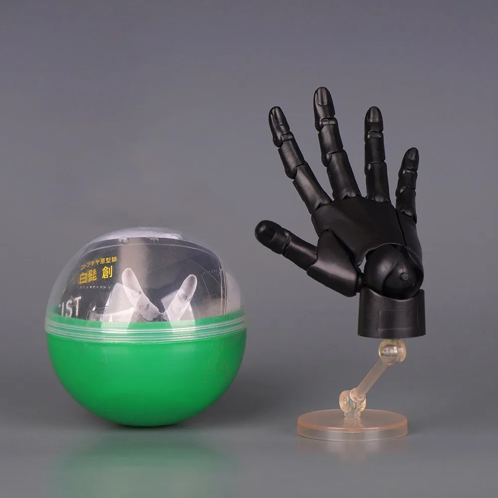 1:2 Scale Articulated Hand Model – Posable Art Reference Figure Articulated Hand Model Nixie Black Right