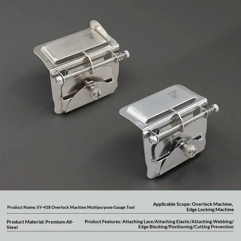 Adjustable Overlock Machine Gauge – Stainless Steel Sewing Guide