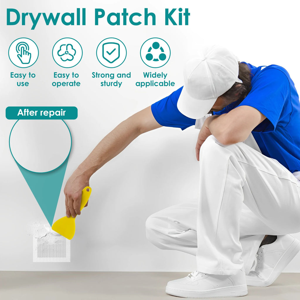 21-Piece Drywall Repair Kit – Fiberglass Mesh Patches 2–8 in Drywall Repair Kit Nixie