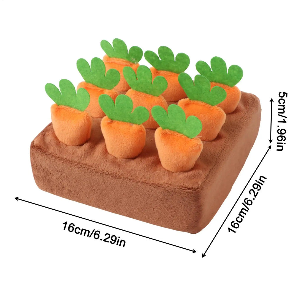 Dog Snuffle Mat Carrot Puzzle Feeding Toy – Dogs & Puppies Pet Puzzle Toy Nixie