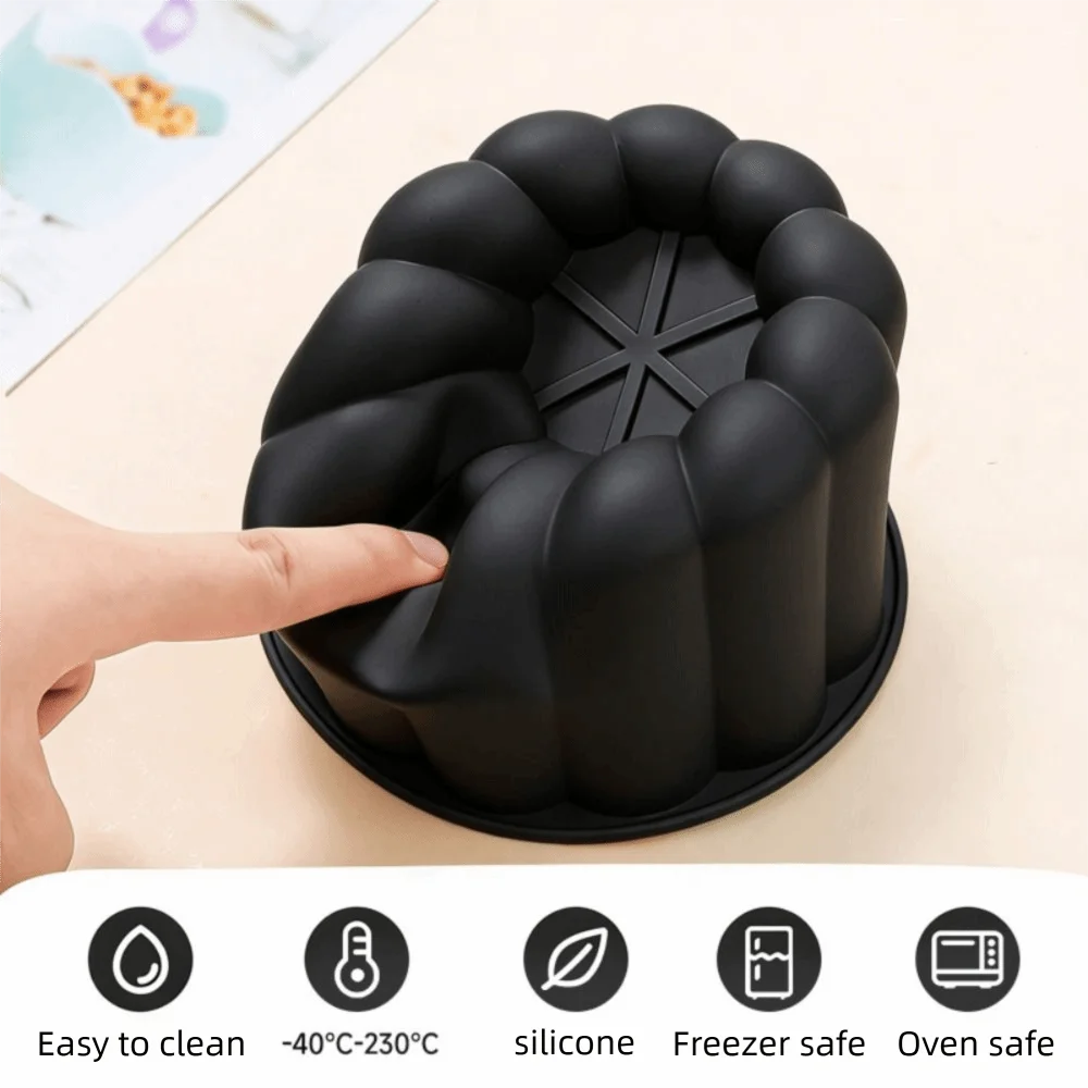 Silicone Wavy Lace & Heart Cake Mold – Reusable Dessert Mold Silicone Cake Mold Nixie
