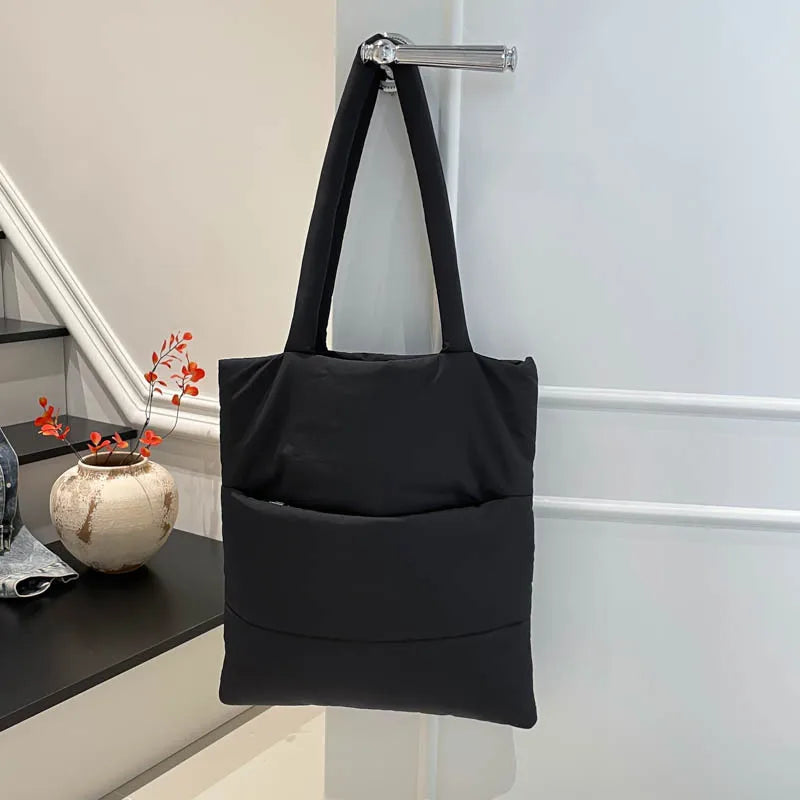 Large Cotton Tote Bag – Korean Style Shoulder & Underarm Bag Cotton Tote Bag Nixie