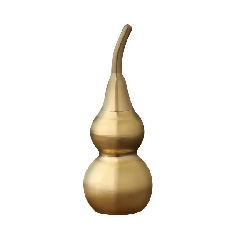 Hollow Brass Gourd Ornament – Feng Shui Copper Home Decor Brass Gourd Ornament Nixie