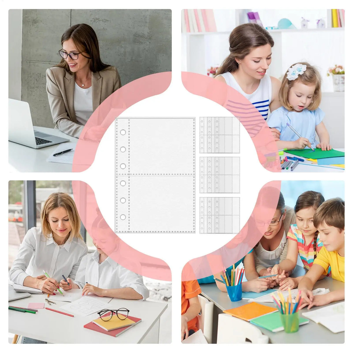 A7 6-Ring Clear Binder Sheet Protectors – 10 Pack