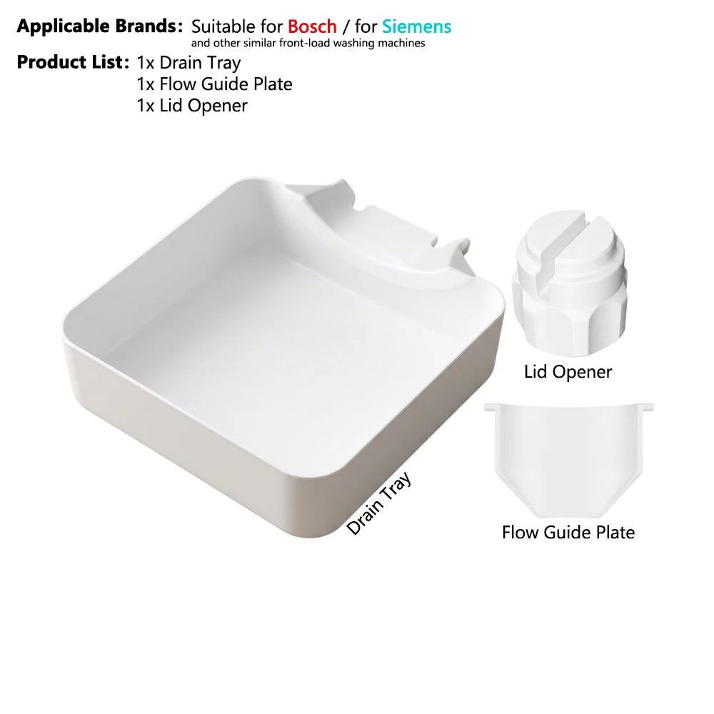 Washing Machine Drain Pan & Water Catcher Tray – Front Load Washer Drain Pan Nixie Kit 3
