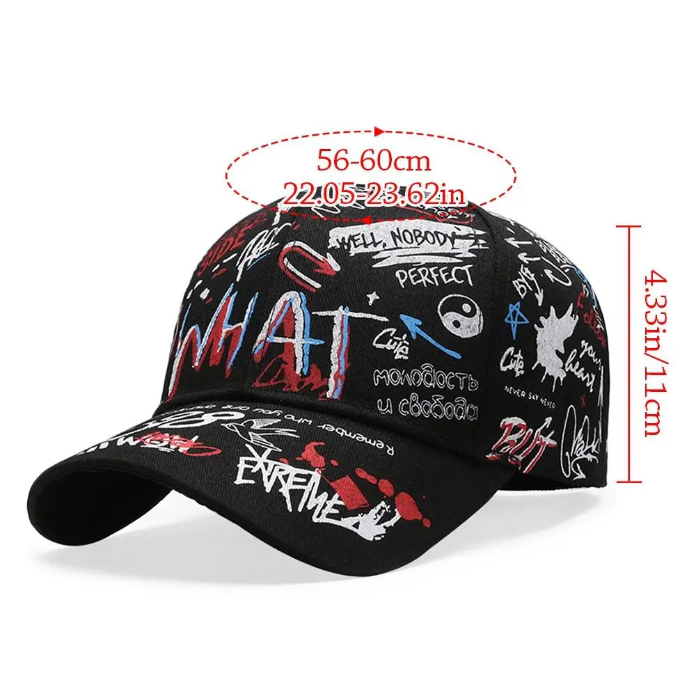 Hip Hop Graffiti Baseball Cap – Adjustable Unisex Sun Hat