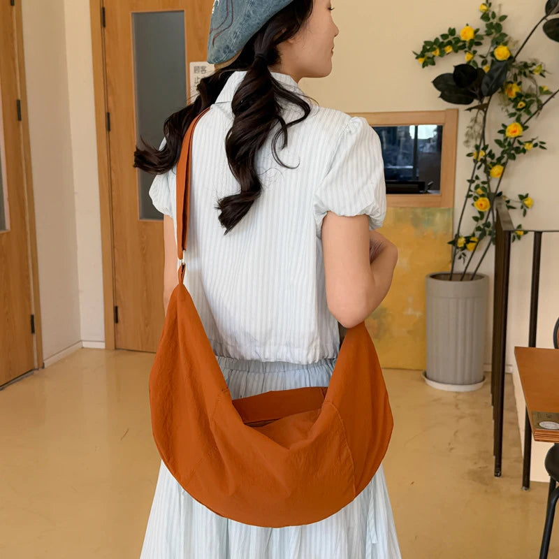 Women's Large Capacity Nylon Crossbody Hobo Bag | Nixie Crossbody Shoulder Bag Nixie