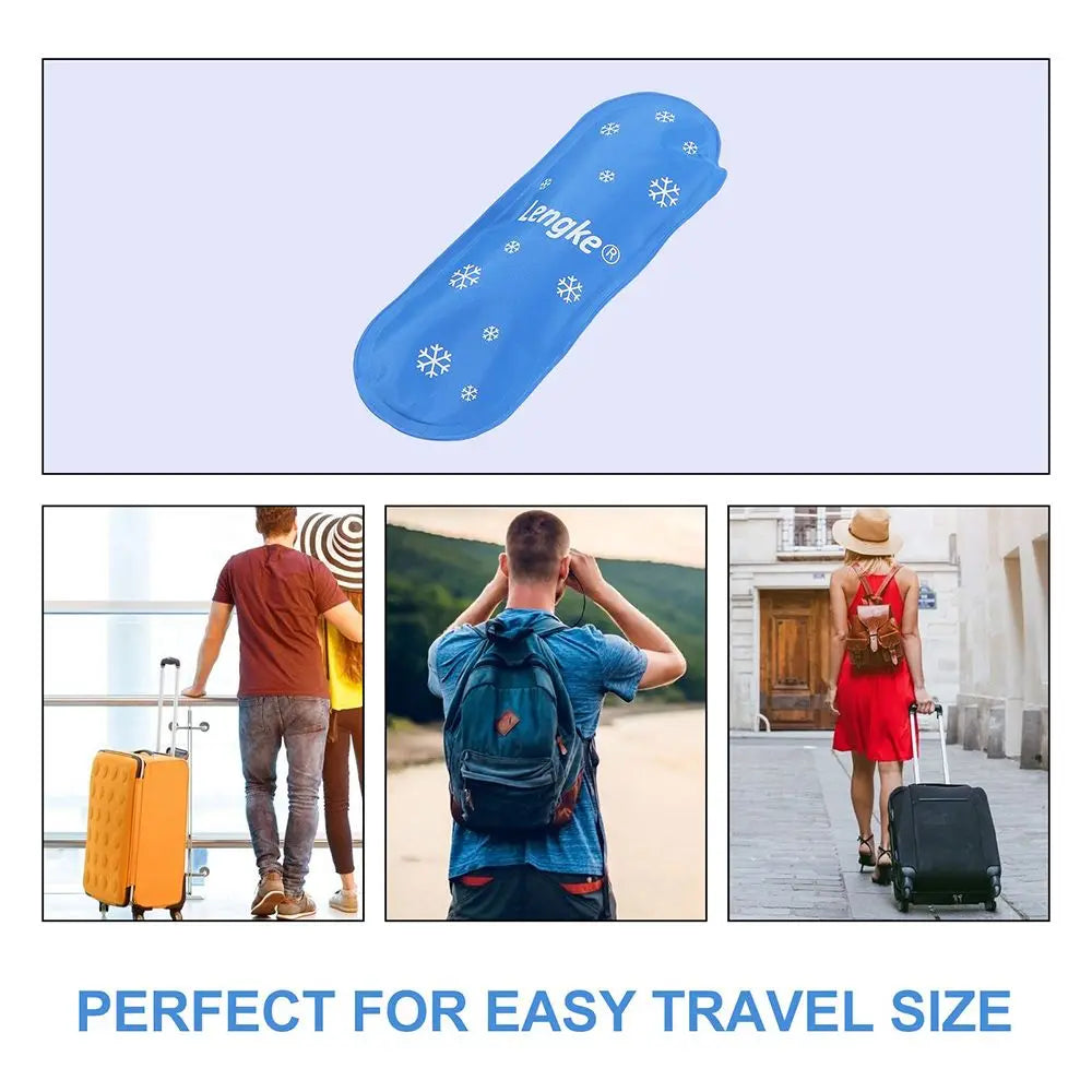 3-Pack Reusable Travel Gel Ice Packs – Compact Cold Cooling Bag Gel Ice Packs Nixie
