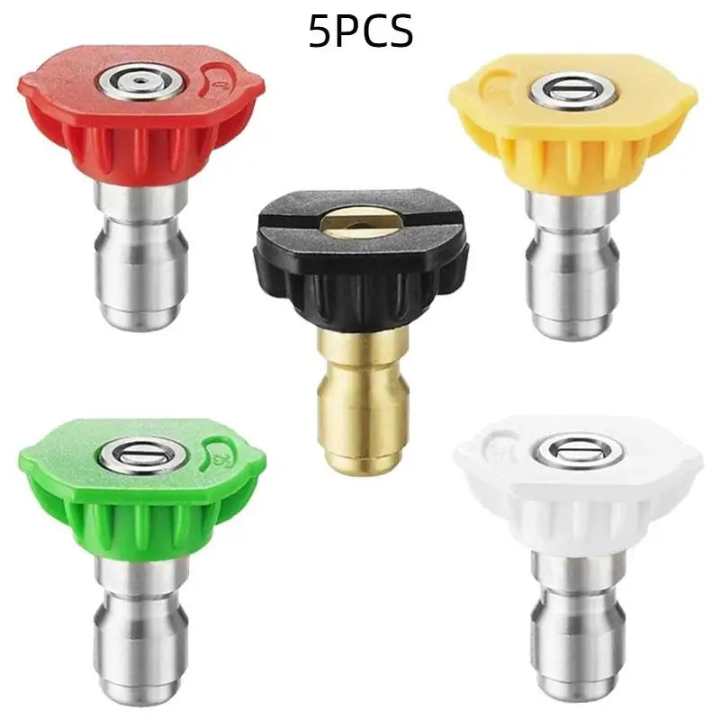 5/7pc 1/4" Quick Connect Pressure Washer Nozzle Tips Set Pressure Washer Nozzle Nixie 5PCS