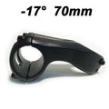 BUCKLOS 70mm Bike Stem 17° Negative Rise 31.8mm MTB Road Bicycle Bicycle Stem Nixie Stem Black logo