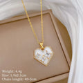 Heart Pendant Choker Necklace Gold Stainless Steel | Nixie Pendant Choker Necklace Nixie XL2606-264