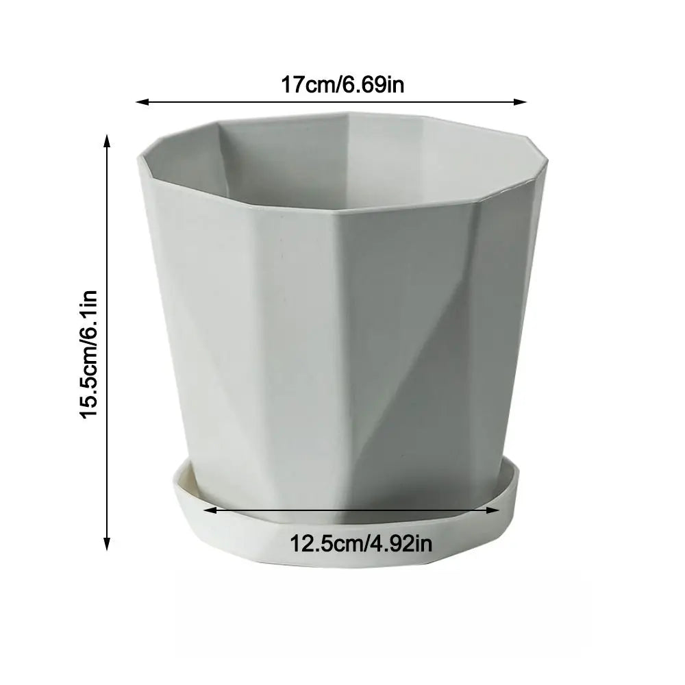 Self-Watering Planter Pot with Handle & Liner | Hydroponic
