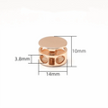 10pcs Alloy No-Tie Cord Locks Shoelace Buckles for Shoes & Coats Cord Lock Buckles Nixie Gold