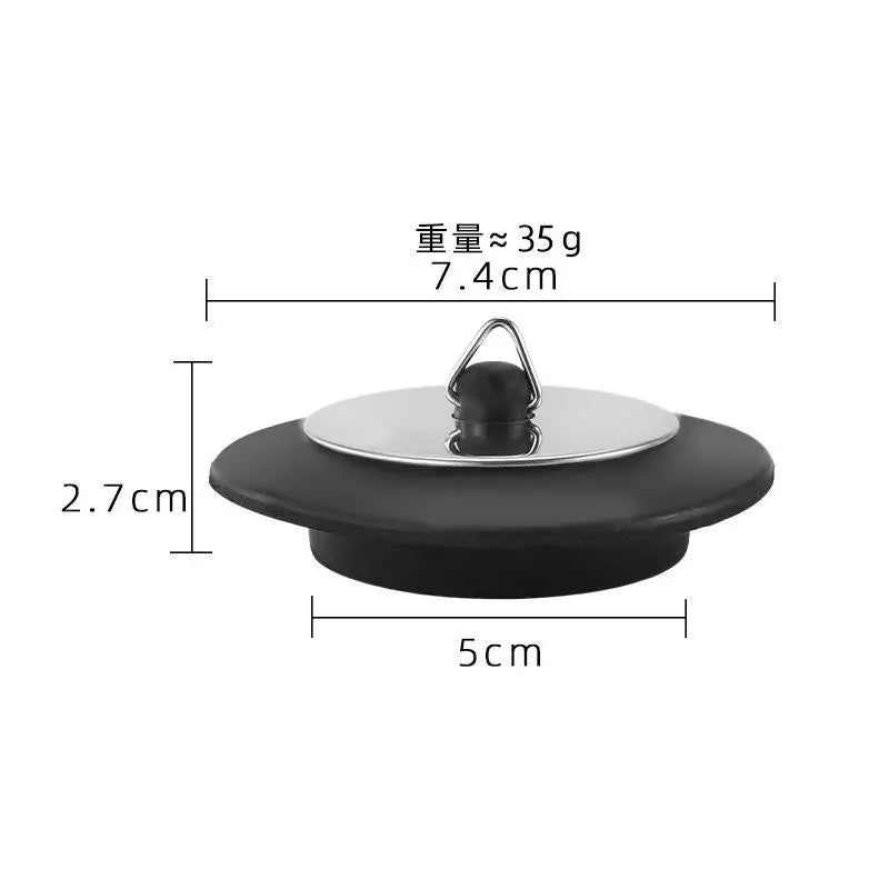 Stainless Steel Sink Stopper with Chain – Leak-Proof Drain Sink Drain Stopper Nixie G
